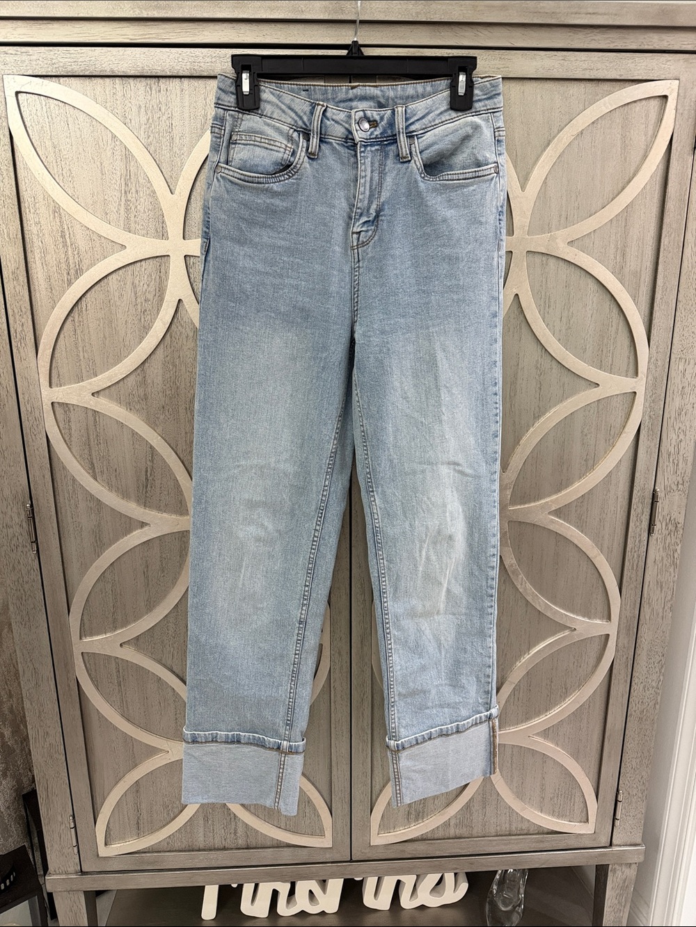 Kenneth Cole Light Wash Straight-Leg Jeans